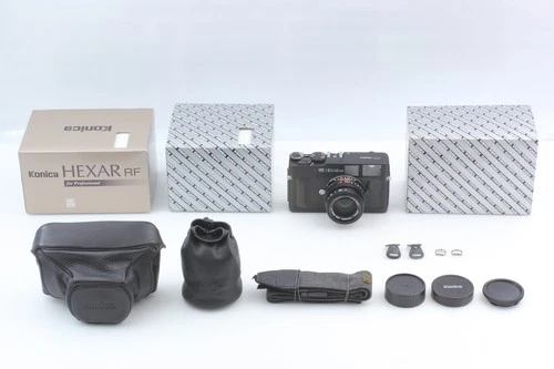 [ All Top Mint in Box ] Konica HEXAR RF Black M-HEXANON Lems 50mm F2 From JAPAN
