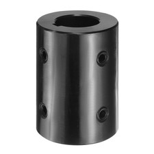 Shaft Coupling 1-1/8" Bore 2-1/8" OD 3" Length Rigid Coupling, 4 Set Screws