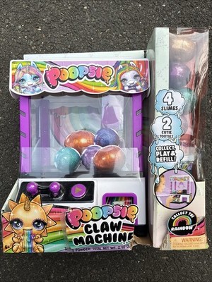 MGA Entertainment Poopsie Real Working Claw Machine 4 Slimes & 2 Cutie Tooties
