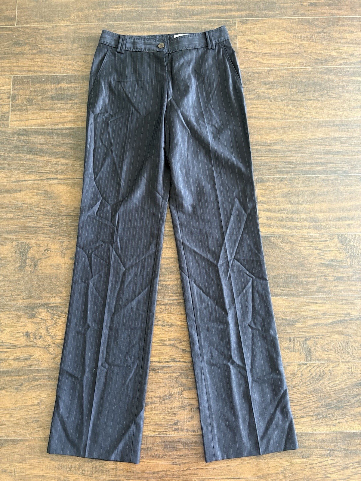 Pantalone donna YSL Yves Saint Laurent blu navy taglia F36