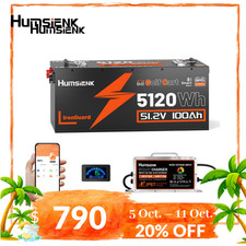5120Wh 48V 100Ah Lithium Lifepo4 Golf Cart Battery 200A BMS 48V 15A Charger