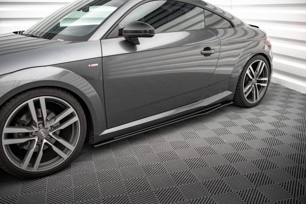 Seitenschweller Ansatz (Paar) Passend FüR Audi TT S / S-Line 8S Roter Kern-image
