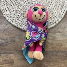 Snug Buddies Pink Monkey Plush in Blanket 10” Kipp Brothers