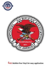 Nra National Rifle Association Gun Rights Decal Sticker Car Truck 4mil Us Made