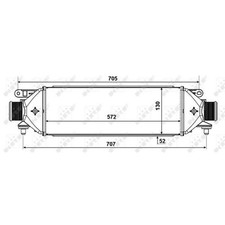 NRF 30752 Ladeluftkühler Turbokühler Intercooler LLK Kühler Ladeluft