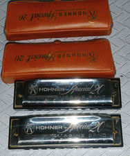 Vintage Hohner Special 20 Harmonica Key of F-C - Germany With case