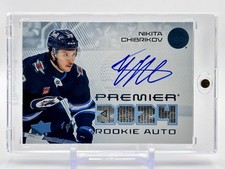 2024-25 Ud Premier Nikita Chibrikov Rookie Auto Jersey Tag 1 Of 1 Jets - 1/1