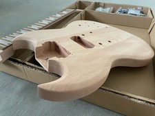 DIY Electric Guitar Kit Mahogany Body Neck Rosewood Fingerboard