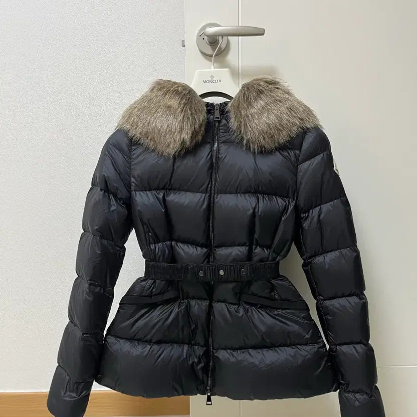 Moncler Boed 0 Size Black Reale Fur Coat Almost Unworn
