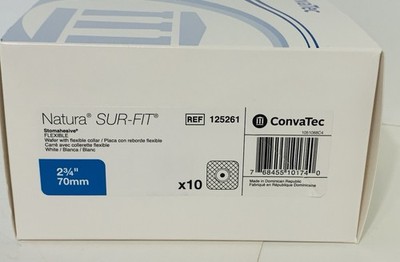 9 Convatec 125261 SUR-FIT  Natura  Stomahesive  Flexible Barrier BOX/9 Barriers
