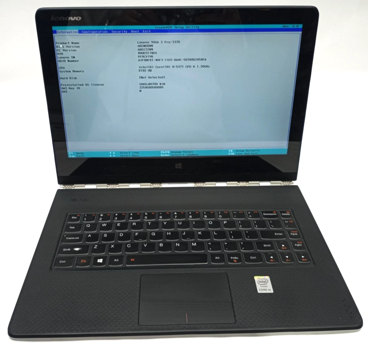 Lenovo レノボ/Win10ノートPC/Lenovo YOGA 3 Pro/80HE00CJJP/PF04BF62/Bランク/62【中古】 Lenovo Yoga 3 Pro Intel Core M PC Laptops & Netbooks for Sale