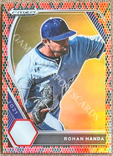 2021 Prizm Draft Picks Snake Skin /25 Rohan Handa #146 Giants Yale Rookie RC SSP