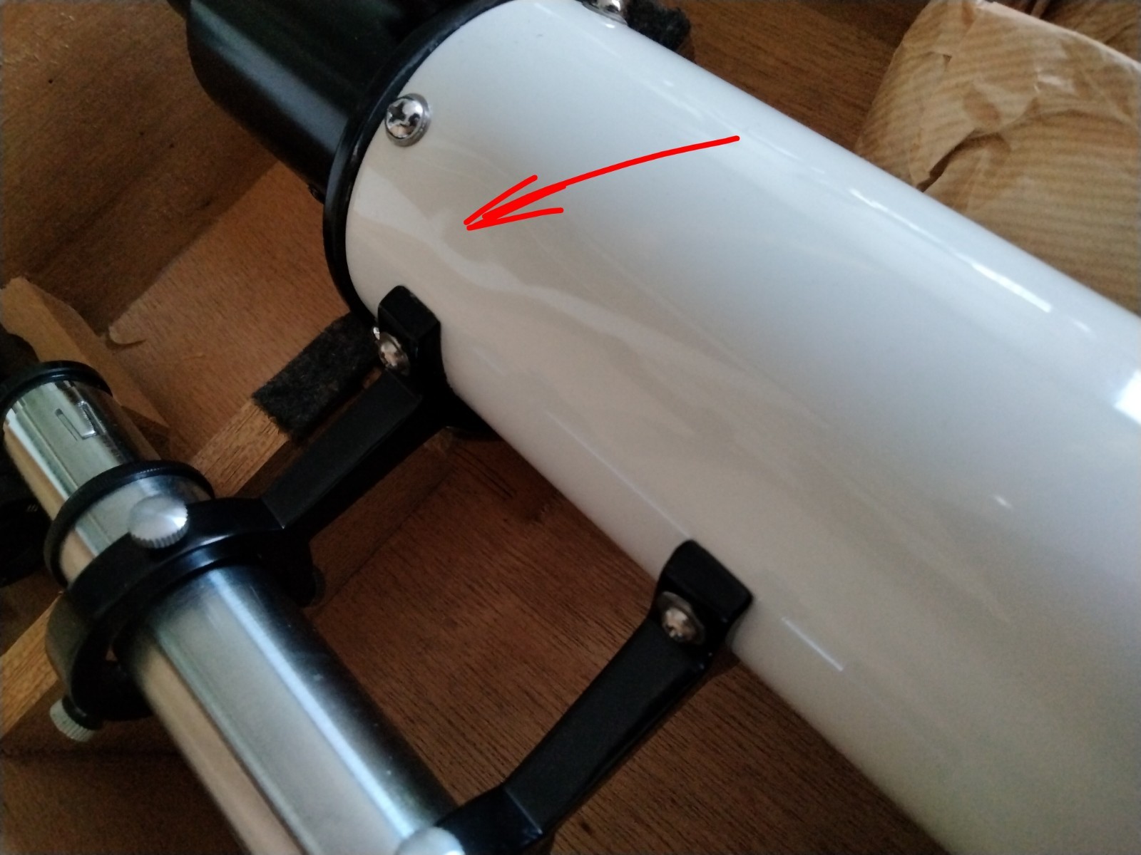 Unitron Model 128 Equatorial Refractor - Wooden Cabinets - 1.25" Unitron Adapter