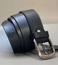 Image of HUGO BOSS Men Black Leather Jeans Belt