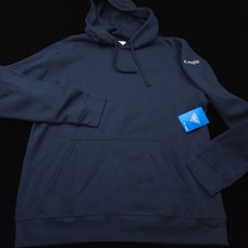 Columbia Hoodie Mens L PFG Performance Fishing Gear Pullover Navy Fleece Warm
