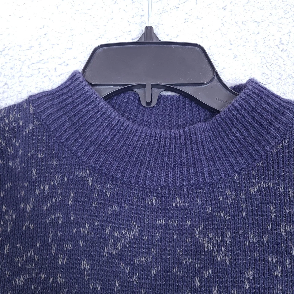 Vintage Generra Sport Sweater Men's Large Blue Gray Knit Pullover Tennis Preppy - Image 4 of 4