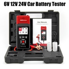 6V 12V 24V Car Heavy Truck Battery Tester Charging Cranking Analyzer w/Printer