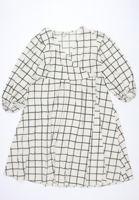 AVA & VIV Kleid Damen XL schwarz-weiß kariert