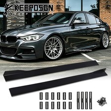 Seitenschweller Side Skirts Ansatz Links Rechts Gl�nz Schwarz f�r 3er F30 F31 M