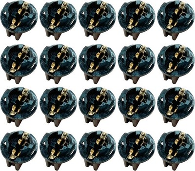20 Pcs Light Bulb Twist Lock Socket W5W T10 168 194 Wedge Instrument Panel Da