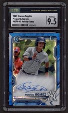 2021 Antonio Gomez Bowman Chrome Sapphire 1st Auto CSG 9.5/10 #BSPA-AG (G1090)