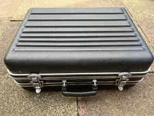 RS Components Vintage Tool Briefcase Black Hard Case with Organizer