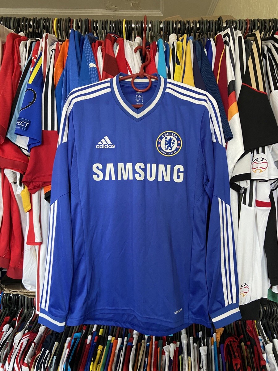 CHELSEA 2013 2014 HOME SHIRT JERSEY LONG SLEEVE ADIDAS G90169 sz S