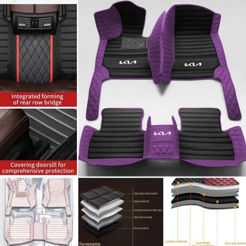 For Kia Soul 2008-2024 Car Floor Mats All Weather Carpets Full Covered Custom - Picture 33 of 41