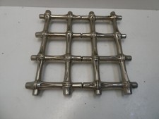 VINTAGE CAST METAL BAMBOO PATTERN EXTENDABLE TEA POT TEAPOT STAND TRIVET