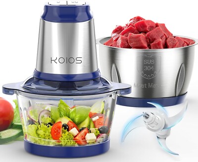 KOIOS 500W Electric Food Processor Kitchen Food Chopper Blender Stainless Steel
