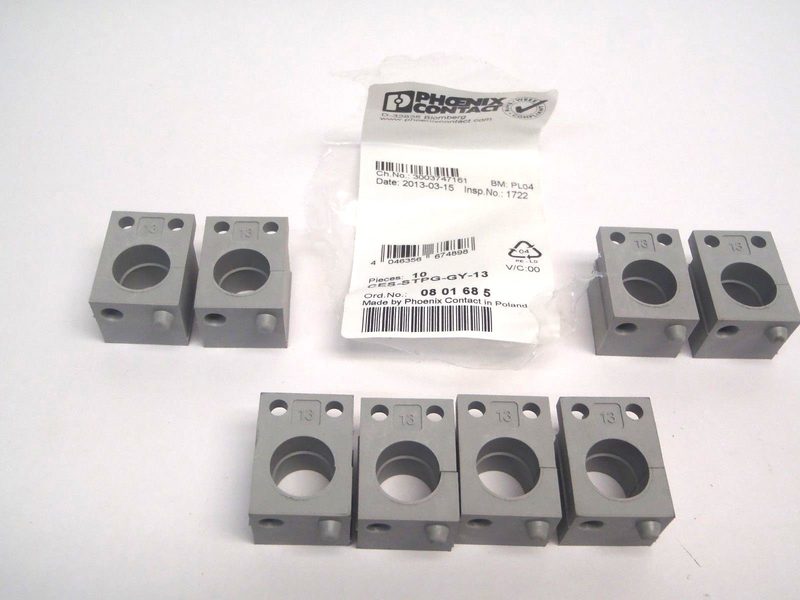 Phoenix Contact 0801685 CES-LTPG-GY-13 Cable Sleeve Gray 13mm LOT OF 8