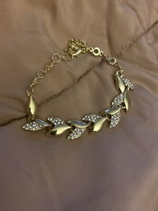 Authentic Fine Simple Gold Plated Bracelet Crystal bangle bracelet