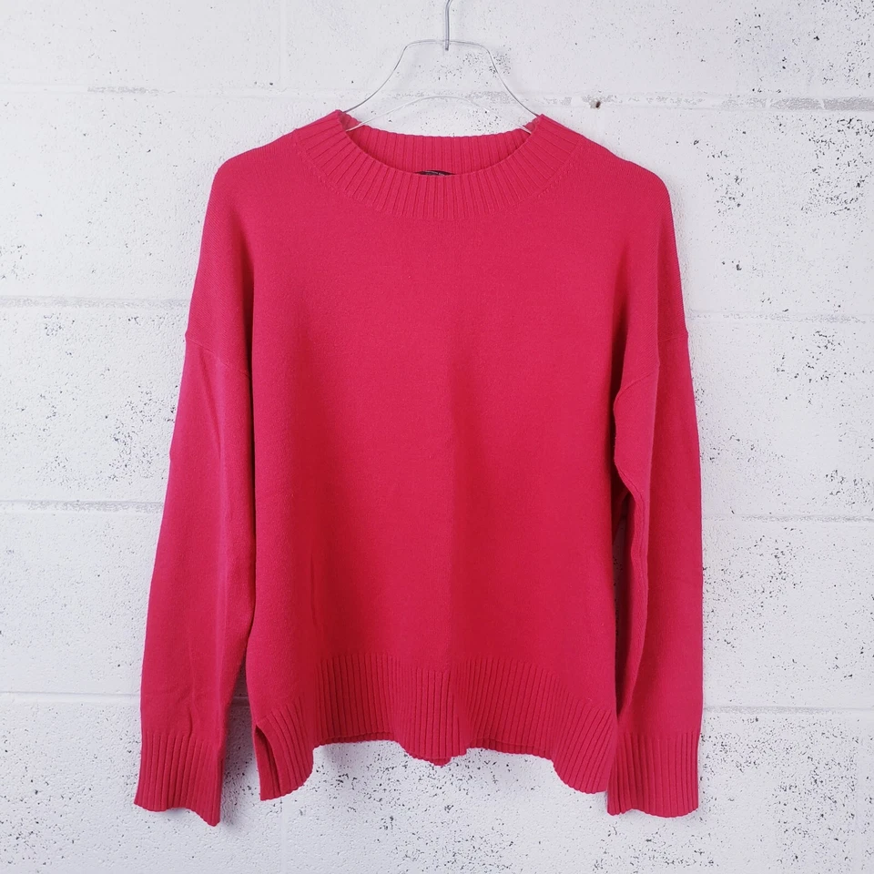 French Connection Womens Size Medium Miri Babysoft Crewneck Sweater Pink - Image 2 of 4