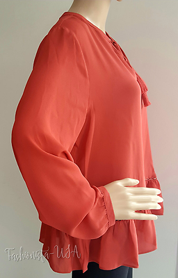 a.n.a. Womens Top Petite PL, PXL 100% Polyester Long Sleeves Knit