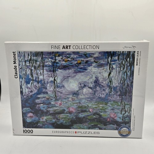 New - Eurographics Inc Claude Monet - Water Lilies: 1000 Pcs - Ages 13+ - 第 1/4 張圖片