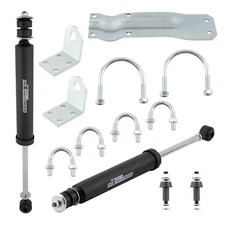 Dual Steering Stabilizer For Dodge Ram 1500 4WD 1994-99 with 2"-8" Lift Kit