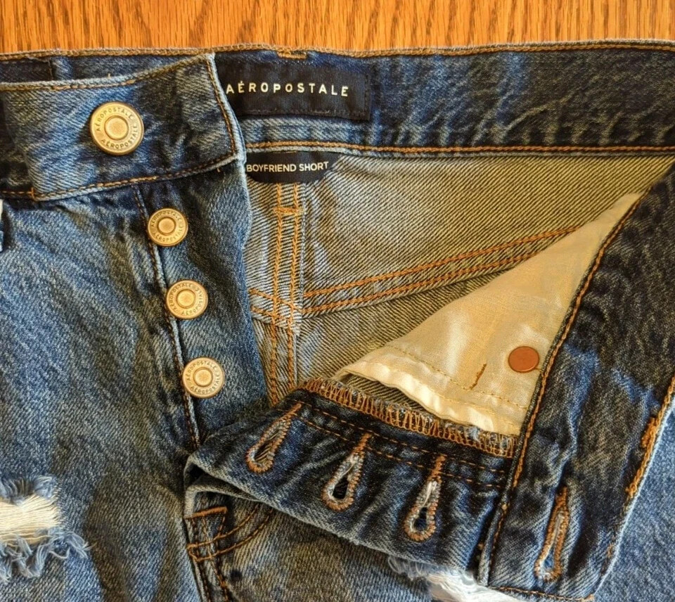 Lot of Aeropostale Jean Shorts SZ 00 Distressed Mom