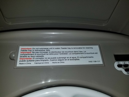 PetSafe Eatwell 5-Meal Automatic Pet Feeder, Gray - Compact Programable Feeder! - Picture 7 of 7