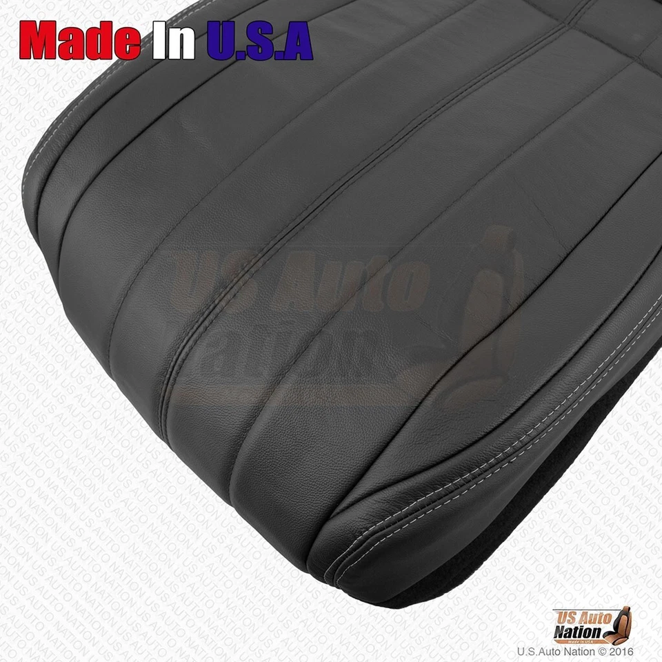 Cubierta de cuero genuino negra para Infiniti FX37 2013 para conductor y pasajero Foto 2 de 4