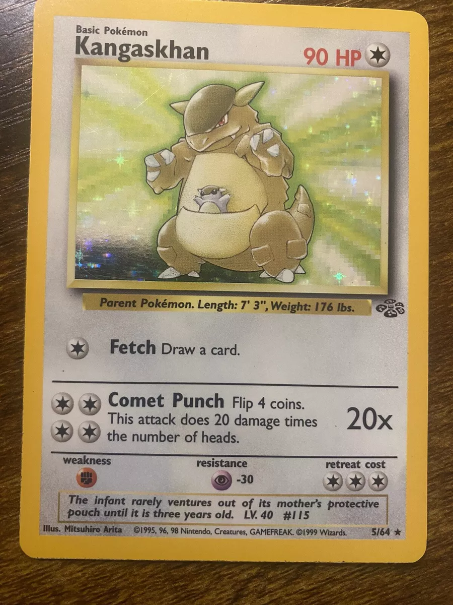 Pokemon Jungle 1st Edition Holofoil Card #5/64 Kangaskhan