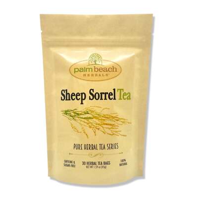 Sheep Sorrel Tea by Palm Beach Herbals | 30ct, Caffeine-Free 