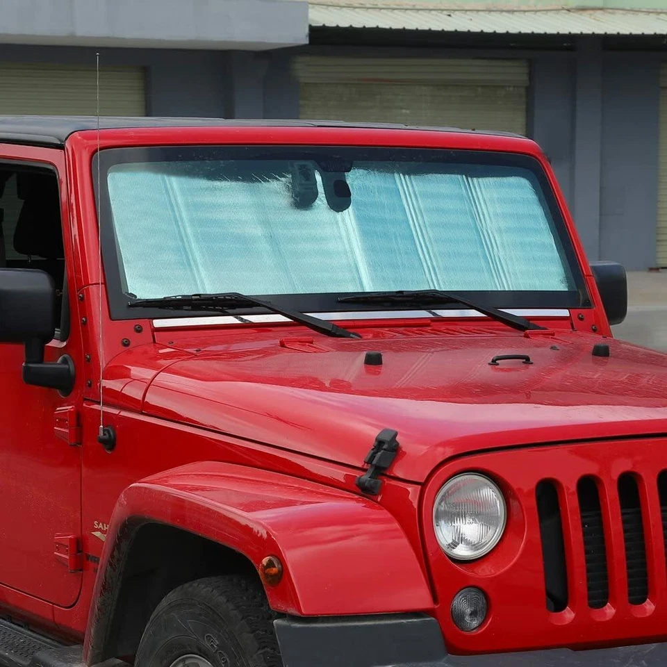 RT-TCZ Jeep Wrangler Front Windshield Sun Shade for Jeep Wrangler JK 2007-2017 Foto 2 de 4