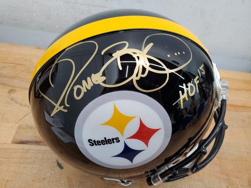 Casco Steelers Auténtico Tamaño Completo Firmado Jerome Bettis - Certificado de Autenticidad - HOF - Imagen 6 de 10