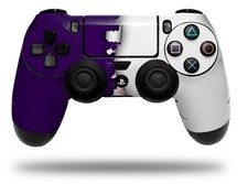 Skin for Playstation 4 Sony PS4 Controller Ripped Colors Purple White