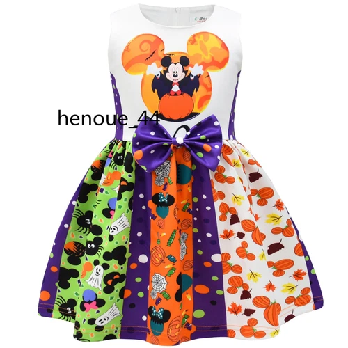 minnie stitch Cartoon Bowknot Dress Skirt Princess Party Birthday Fancy girl - Picture 52 of 69