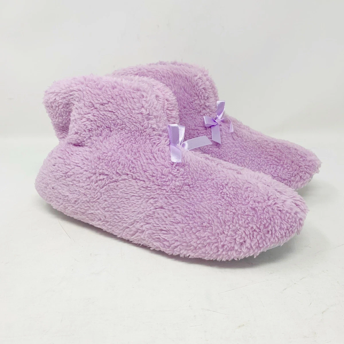 MSR Imports Women s Chenille Pull On Ultra Plush Bootie Slippers