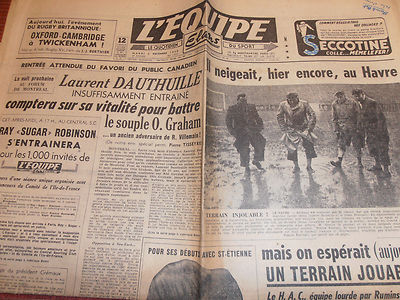 L'EQUIPE BOXE LAURENT AUTHUILLE JAHR 1950