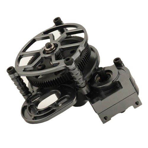 Alloy Hollow Open Style 1/10 RC Transmission Case Gearbox Gear for SCX10 AX10 - Picture 6 of 15