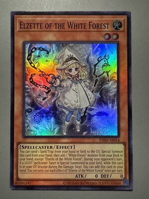 YUGIOH ELZETTE OF THE WHITE FOREST ASIA ENGLISH INFO-AE014 SUPER
