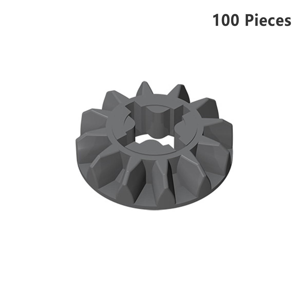 FANS GEAR GPNUG18-DUMMY ダミーパーツ 6589 Technic Gear 12 Tooth Bevel CONICAL Wheel Z12 Dark Gray Good